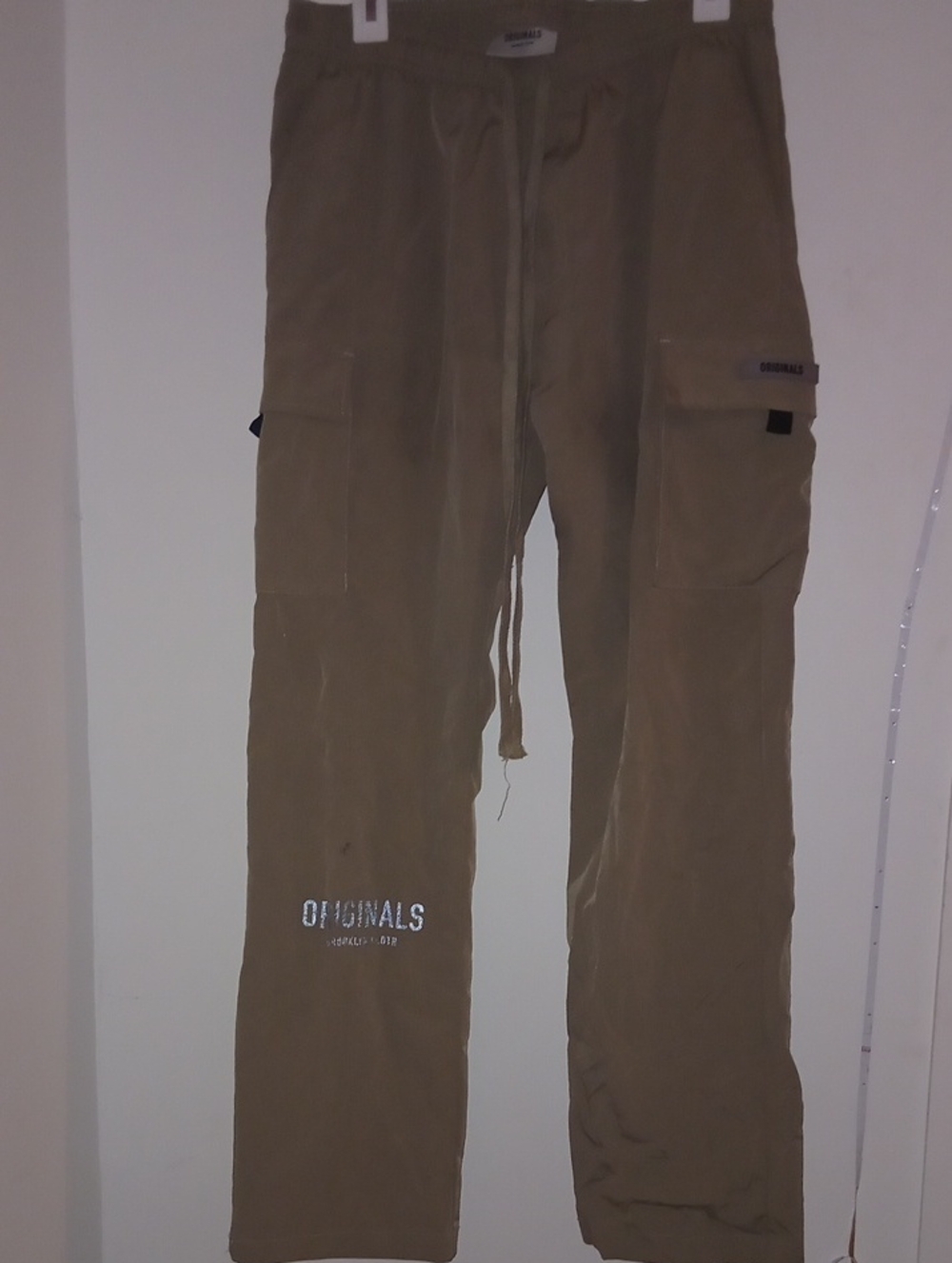 ORIGINALS Brooklyn Cloth Men's Cargo Drawstring Pants - 100% Polyester Size L